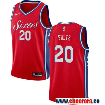 Markelle Fultz Philadelphia 76ers red jersey