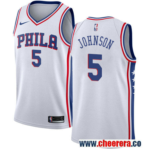 Amir Johnson Philadelphia 76ers white jersey