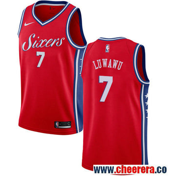 Timothe Luwawu Philadelphia 76ers red jersey