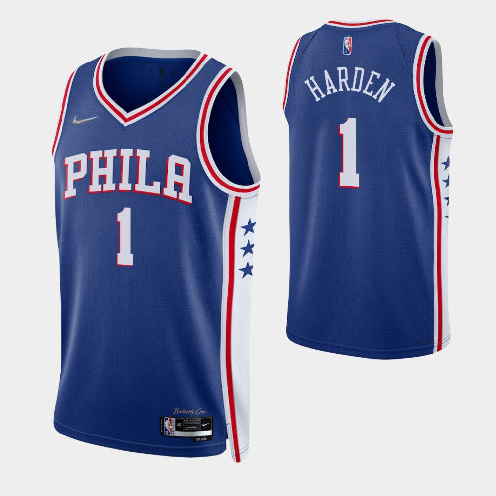 Harden Philadelphia 76ers blue jersey