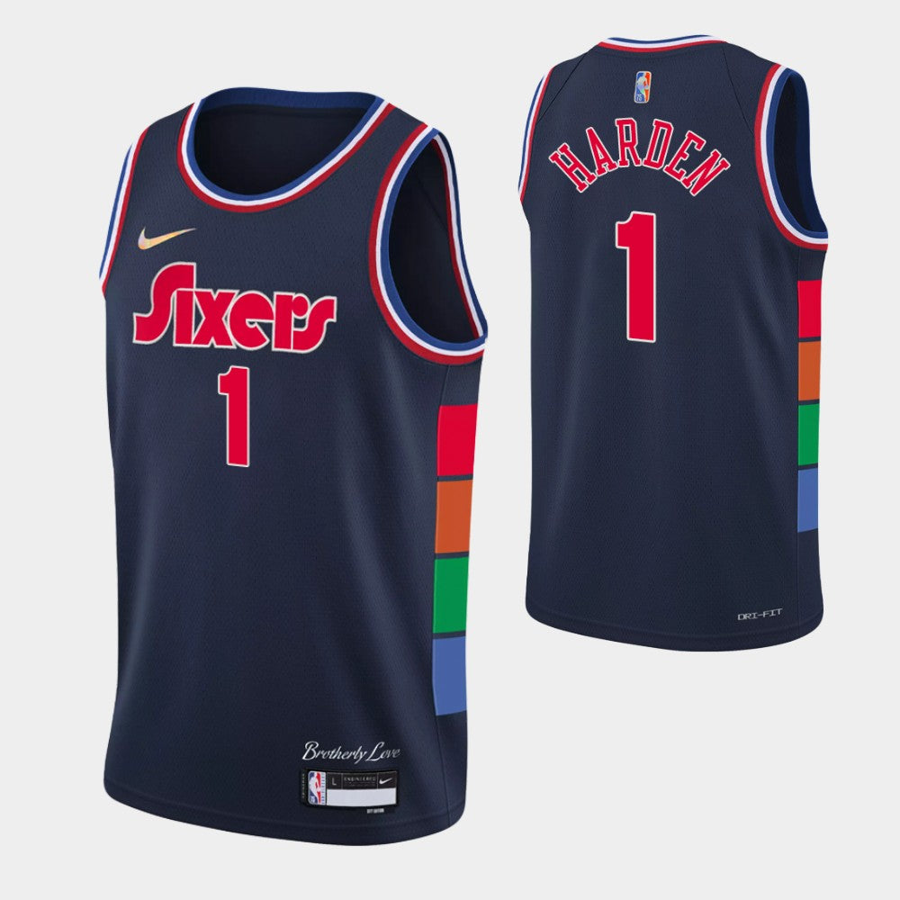 Harden Philadelphia 76ers navy jersey