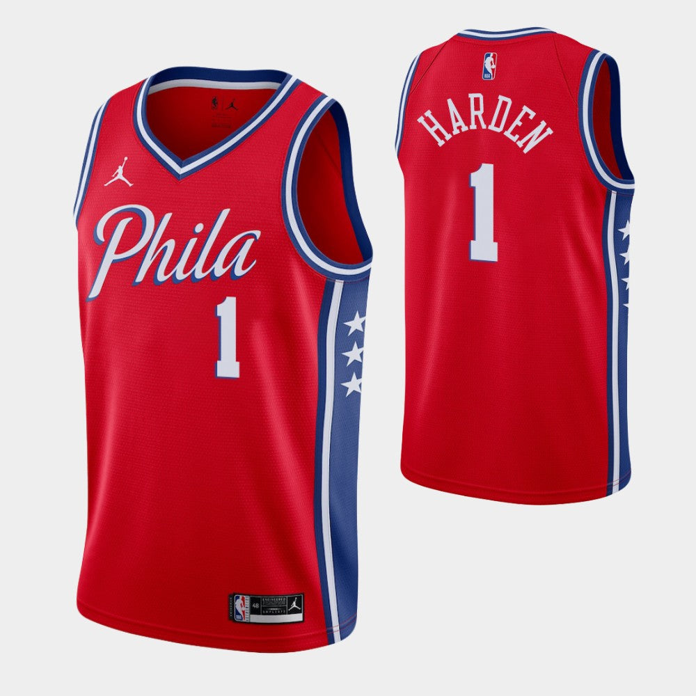Harden Philadelphia 76ers red jersey