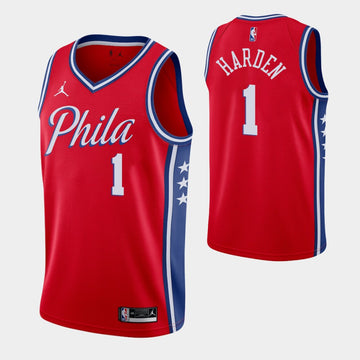Harden Philadelphia 76ers red jersey