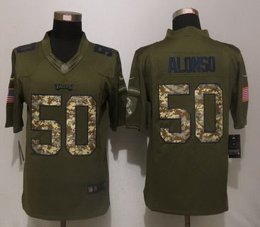 Kiko Alonso Philadelphia Eagles green Salute To Service jersey