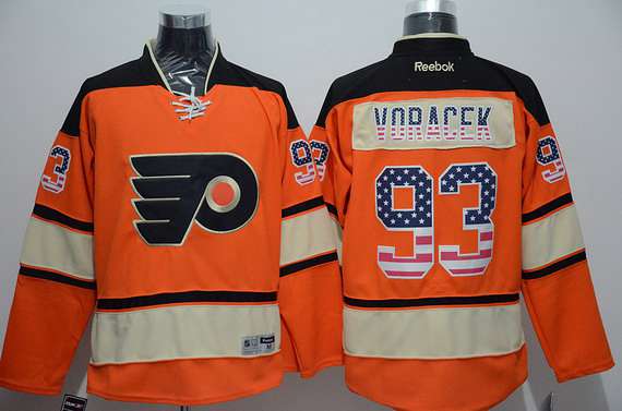 Jakub Voracek Reebok Philadelphia Flyers orange Alternate jersey