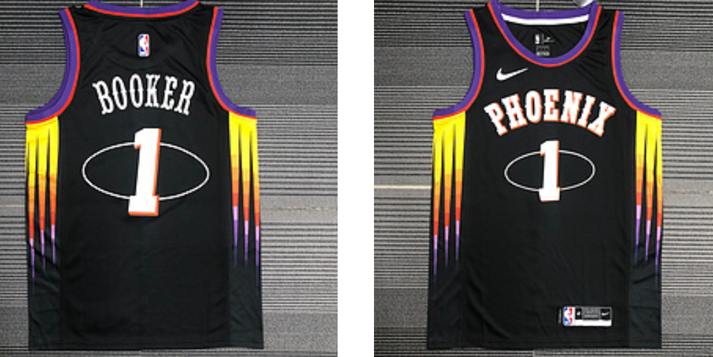 Booker Phoenix Suns black jersey