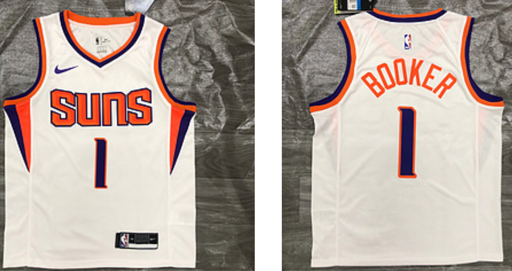 Booker Phoenix Suns white jersey