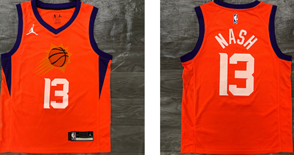 Nash Phoenix Suns orange jersey
