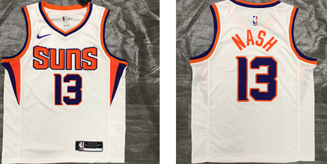 Nash Phoenix Suns white jersey