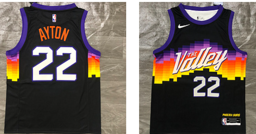 Ayton Phoenix Suns black jersey