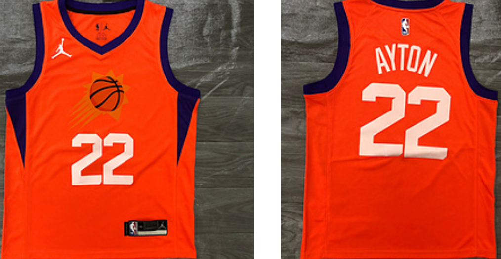 Ayton Phoenix Suns orange jersey