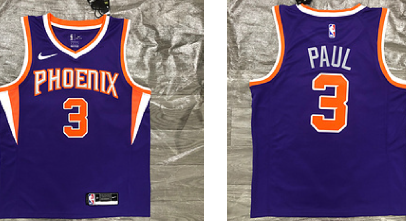 Paul Phoenix Suns purple jersey
