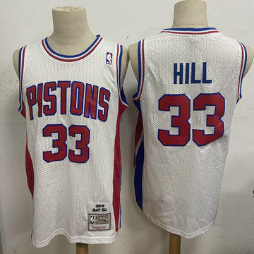 Grant Hill Detroit Pistons white jersey