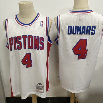 Joe Dumars Detroit Pistons white jersey