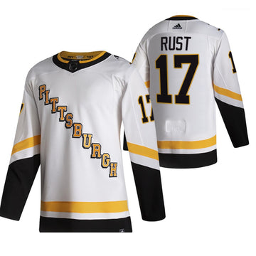 Bryan Rust Pittsburgh Penguins white Reverse Retro jersey