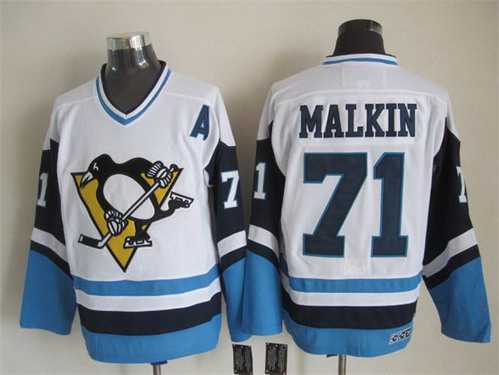 Evgeni Malkin Pittsburgh Penguins white Throwback jersey