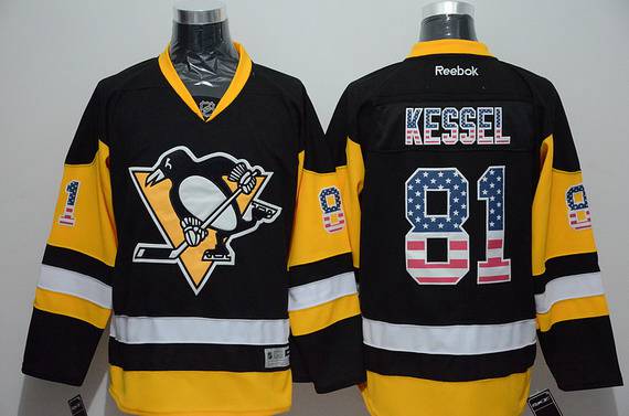 Phil Kessel Reebok Pittsburgh Penguins black Fashion jersey