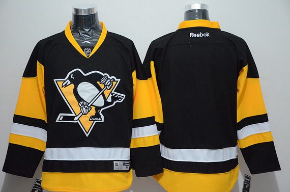 Custom Pittsburgh Penguins black Alternate jersey