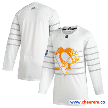 Custom Pittsburgh Penguins white All-Star jersey