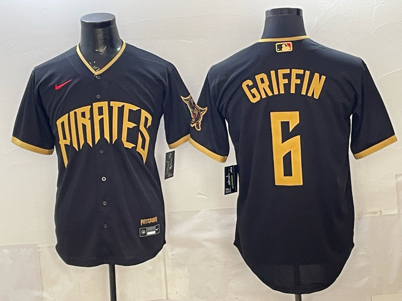 Connor Griffin Pittsburgh Pirates black City Connect jersey