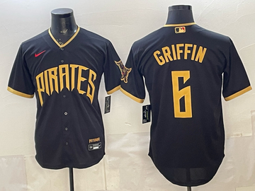 Connor Griffin Pittsburgh Pirates black City Connect jersey