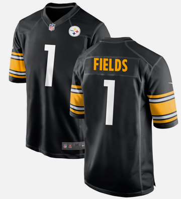 Justin Fields Pittsburgh Steelers black jersey