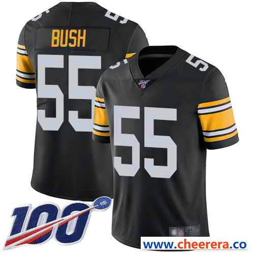 Devin Bush Pittsburgh Steelers black Vapor jersey