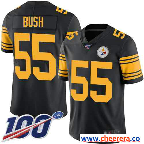Devin Bush Pittsburgh Steelers black Limited jersey