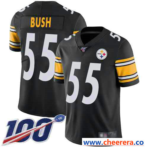 Devin Bush Pittsburgh Steelers black Vapor jersey