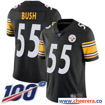Devin Bush Pittsburgh Steelers black Vapor jersey