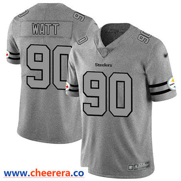 T. J. Watt Pittsburgh Steelers gray Limited jersey