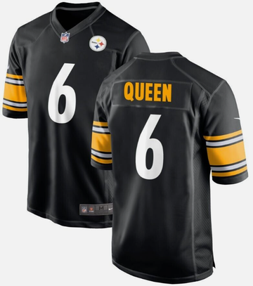 Patrick Queen Pittsburgh Steelers black jersey