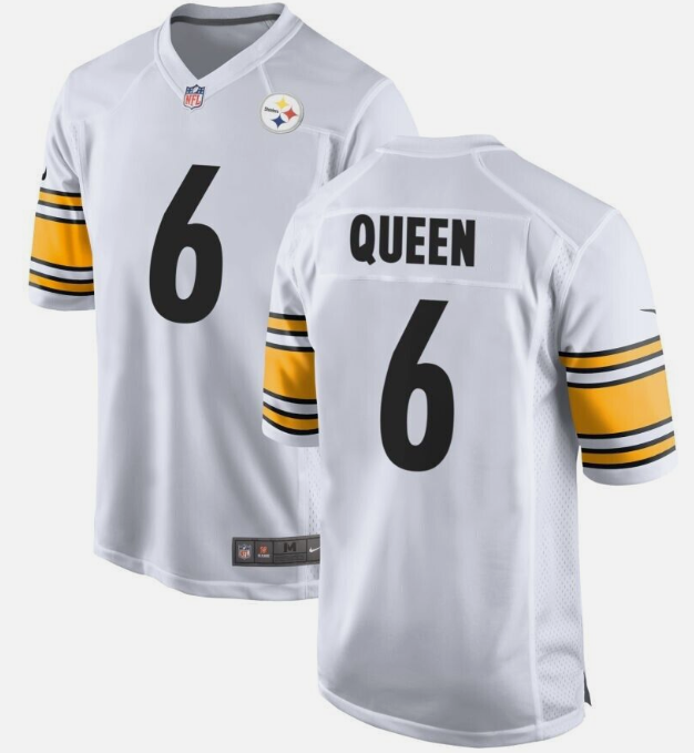 Patrick Queen Pittsburgh Steelers white jersey