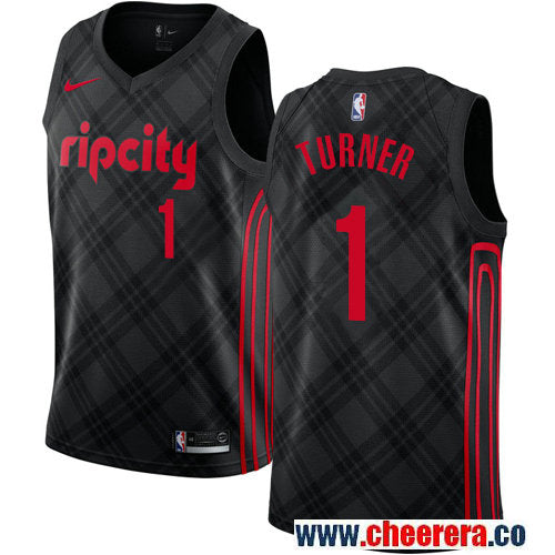 Evan Turner Portland Trail Blazers black jersey