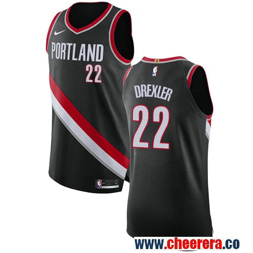 Clyde Drexler Portland Trail Blazers black jersey