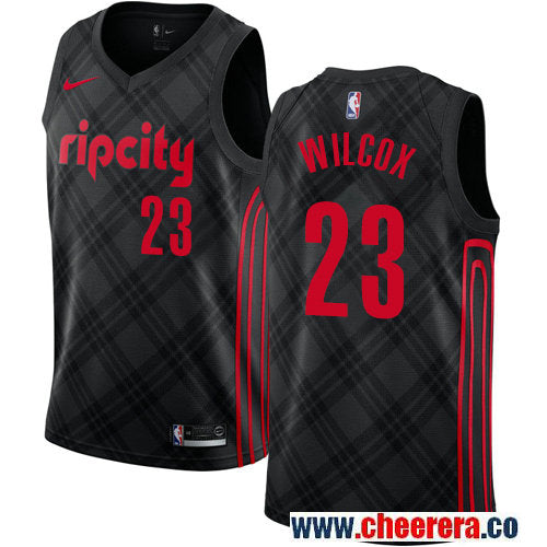 C.J. Wilcox Portland Trail Blazers black jersey