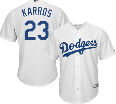 Eric Karros Los Angeles Dodgers white jersey