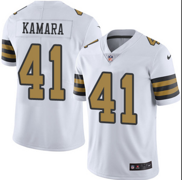 Nike Alvin Kamara New Orleans Saints white Vapor jersey