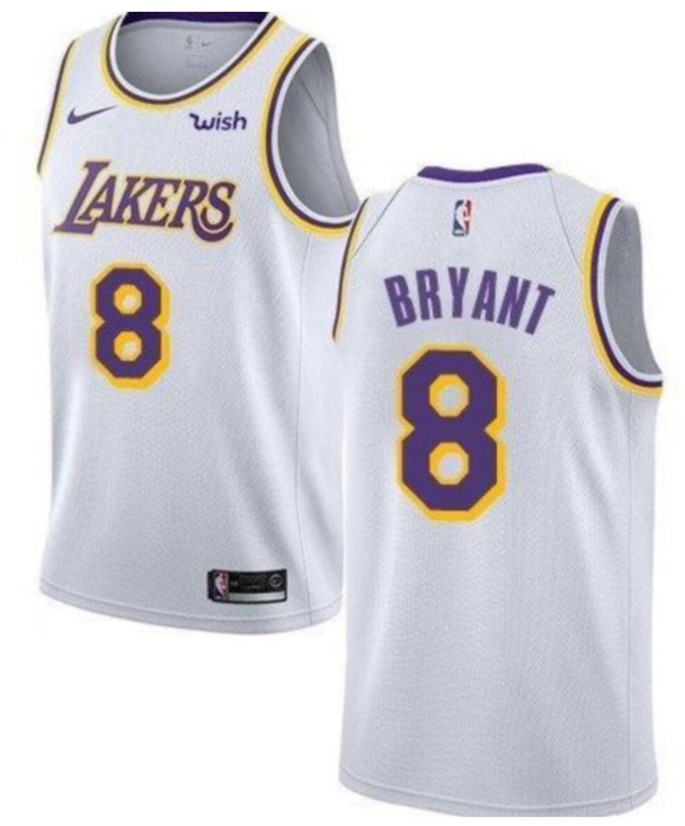 Kobe Bryant Los Angeles Lakers white jersey