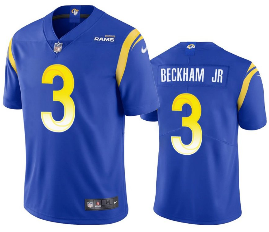 Odell Beckham Jr Los Angeles Rams royal Vapor jersey