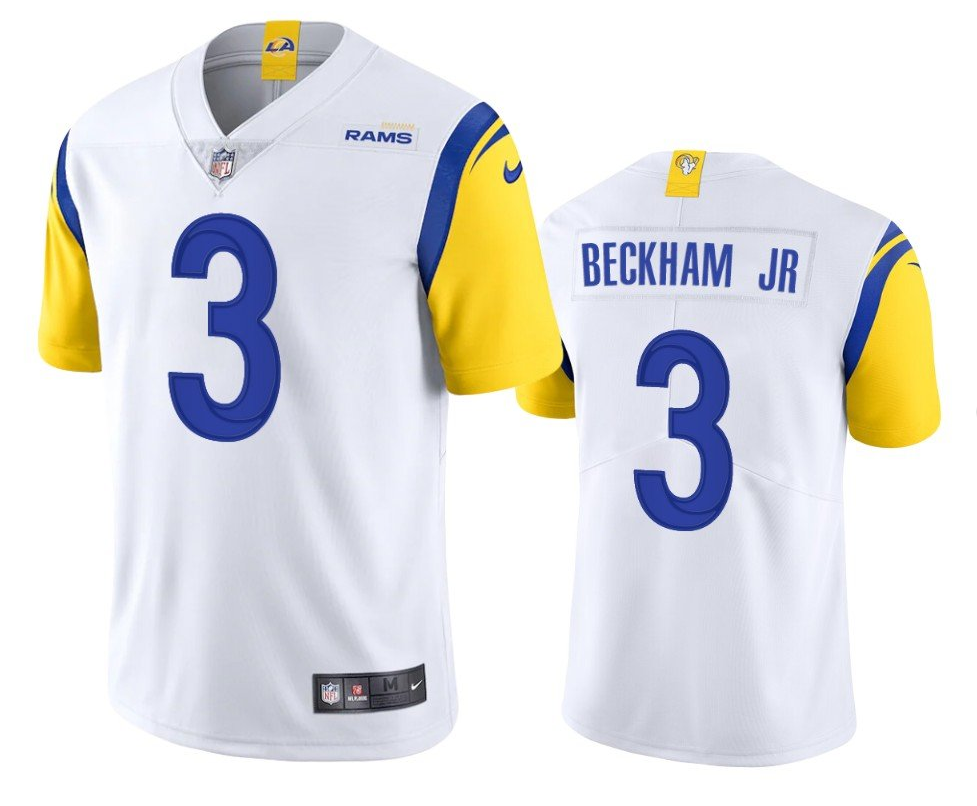 Odell Beckham Jr Los Angeles Rams white Vapor jersey
