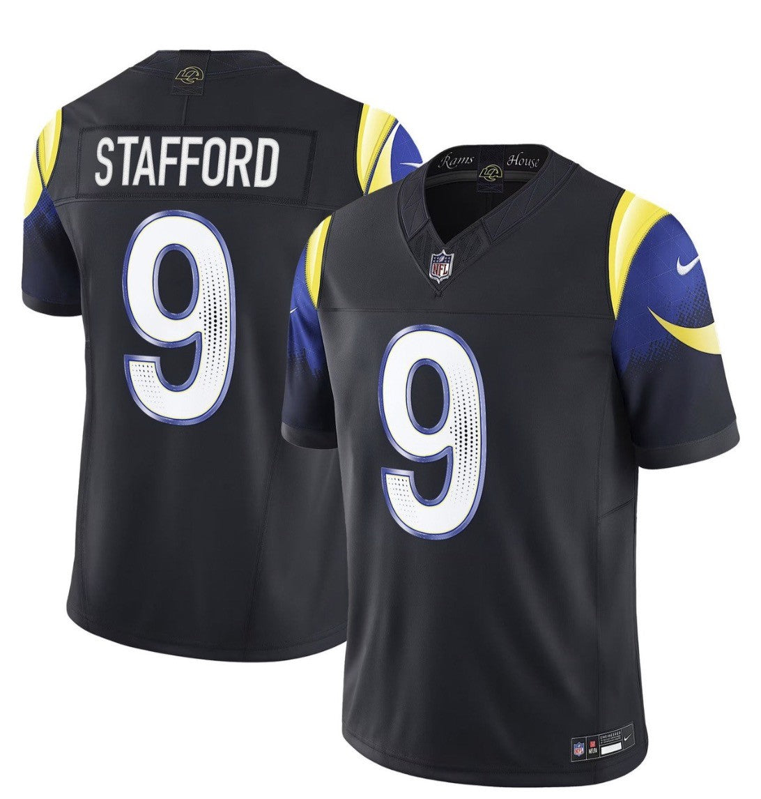 Matthew Stafford Los Angeles Rams black Vapor jersey