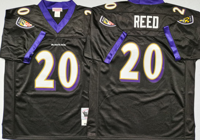 Ed Reed Baltimore Ravens black Throwback jersey