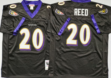 Ed Reed Baltimore Ravens black Throwback jersey