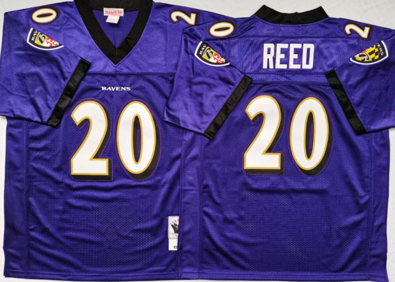 Ed Reed Baltimore Ravens purple Throwback jersey