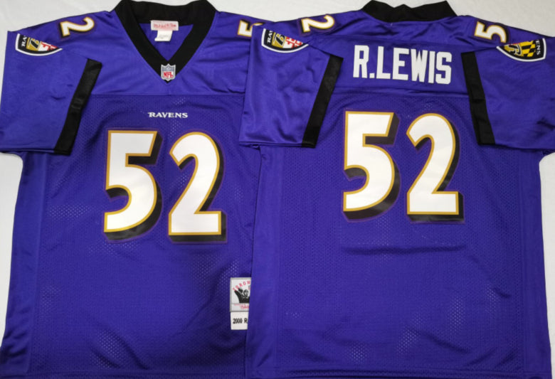 Ray Lewis Baltimore Ravens purple Throwback jersey