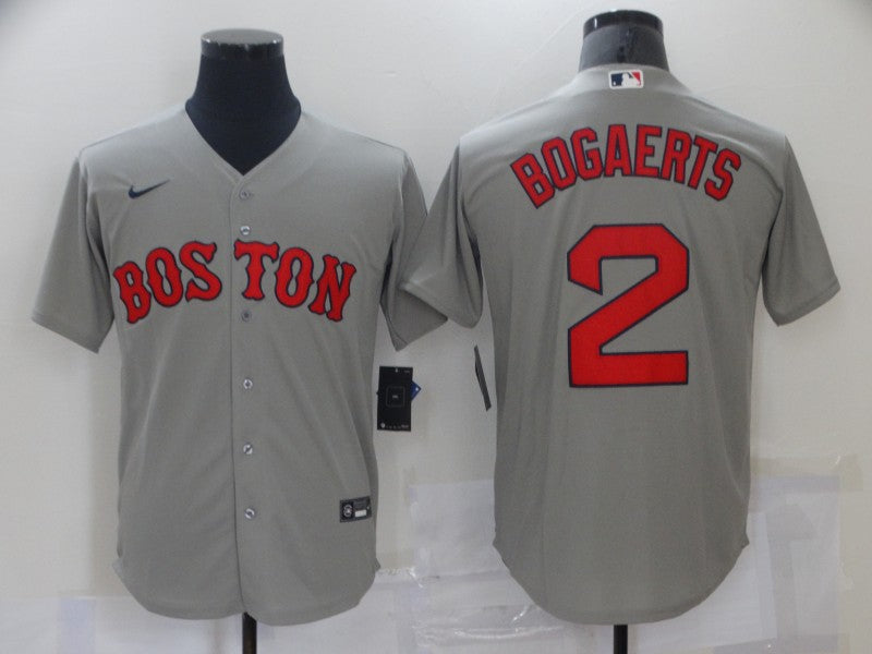 Xander Bogaerts Boston Red Sox gray jersey