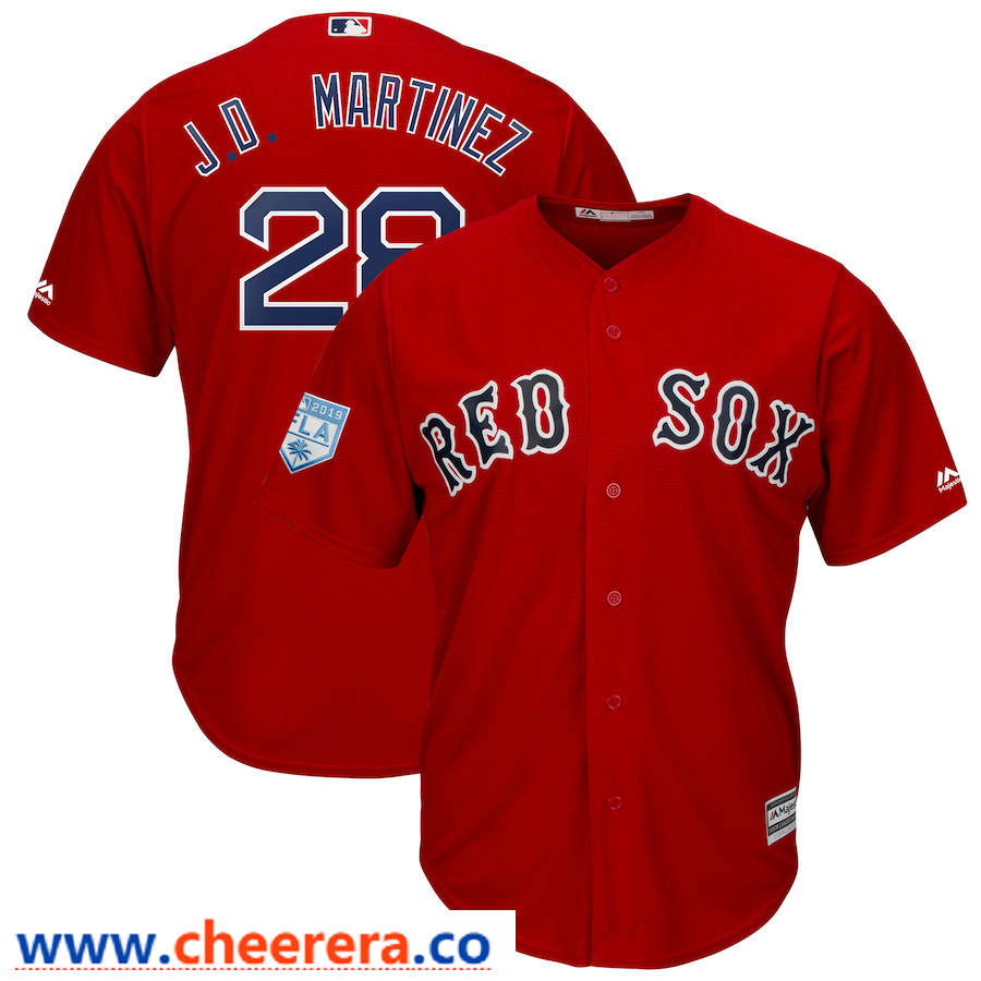 J.D. Martinez Boston Red Sox red jersey