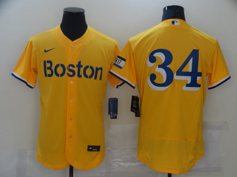 Boston Red Sox gold City Connect jersey