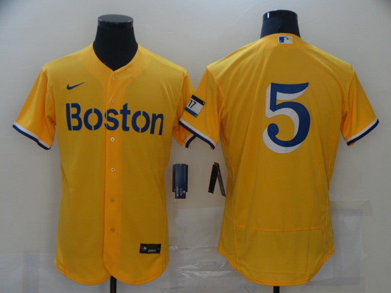 Enrique Hernandez Boston Red Sox gold City Connect jersey